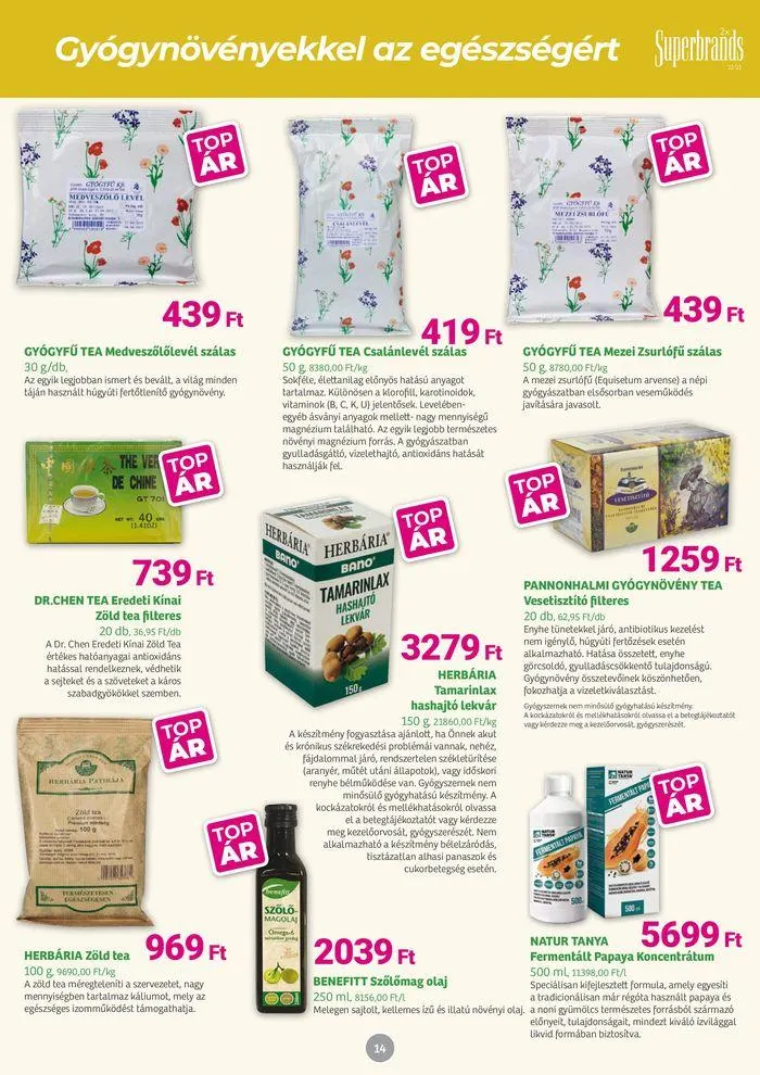 Katalógus Herbaház Magazin július 1.-tól augusztus 4.-ig 2024. - Oldal 14