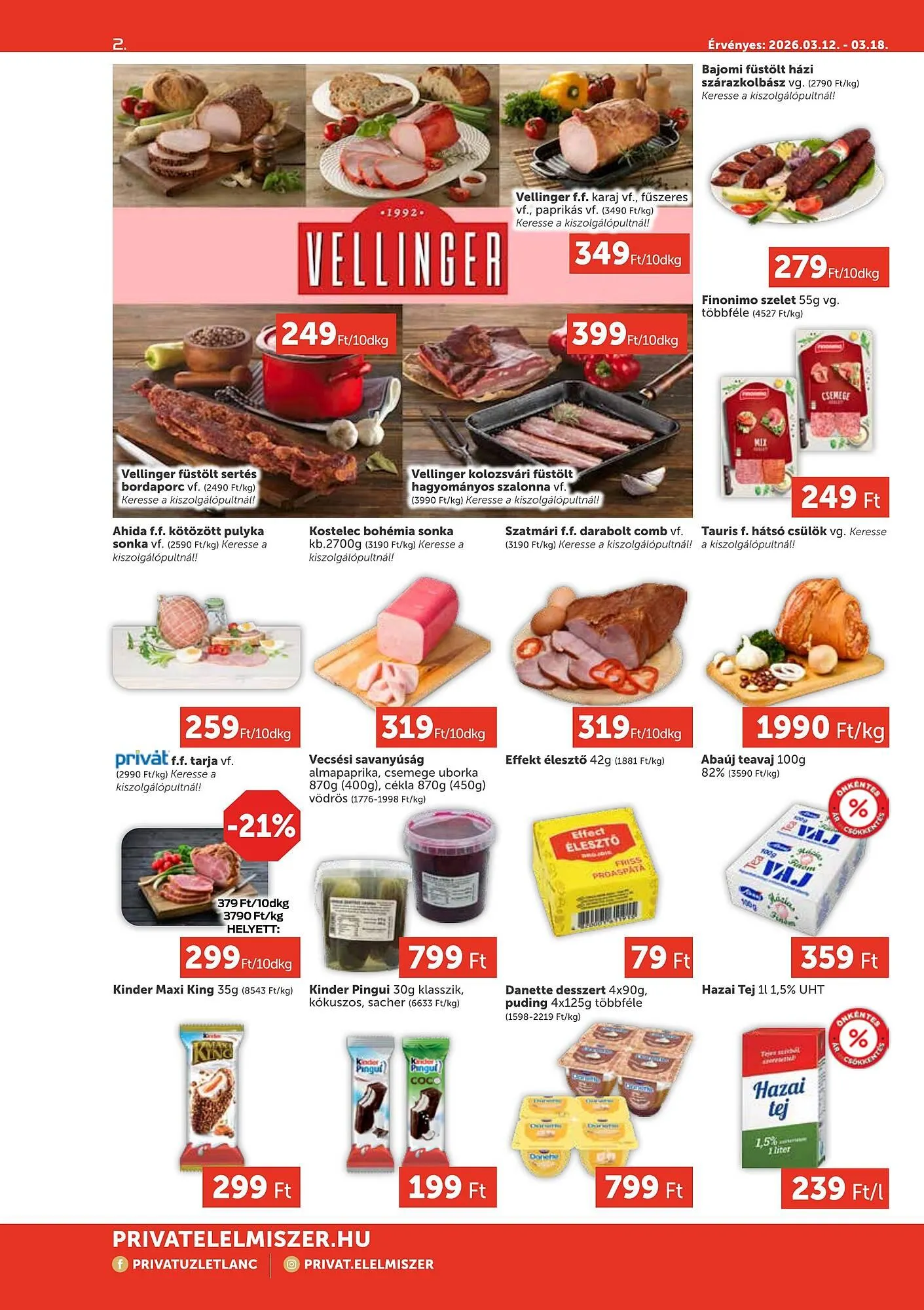 Katalógus PRIVÁT akciós újság március 12.-tól március 18.-ig 2026. - Oldal 2