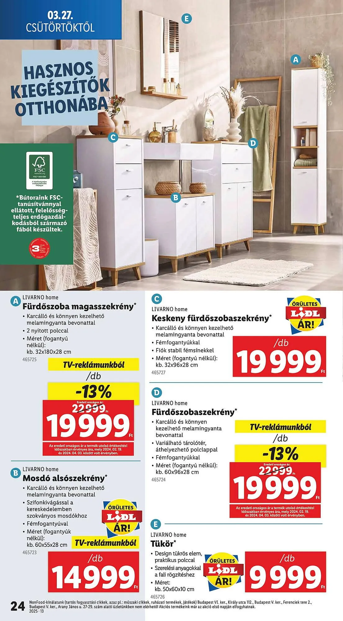 Katalógus Lidl akciós újság március 27.-tól április 2.-ig 2025. - Oldal 24