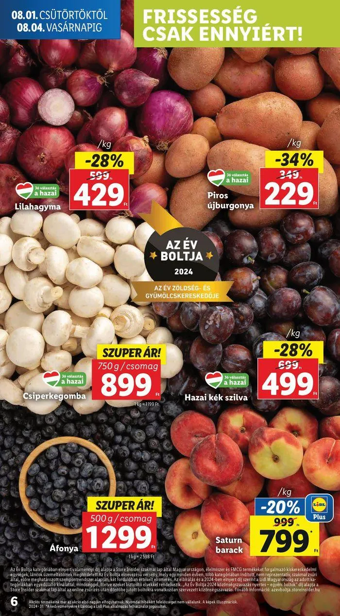 Katalógus Akciós újság – 31. hét augusztus 6.-tól augusztus 7.-ig 2024. - Oldal 6