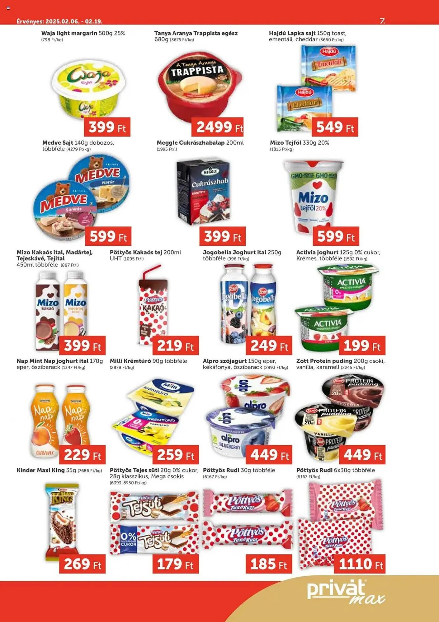 Katalógus PRIVÁT akciós újság február 6.-tól február 19.-ig 2025. - Oldal 7