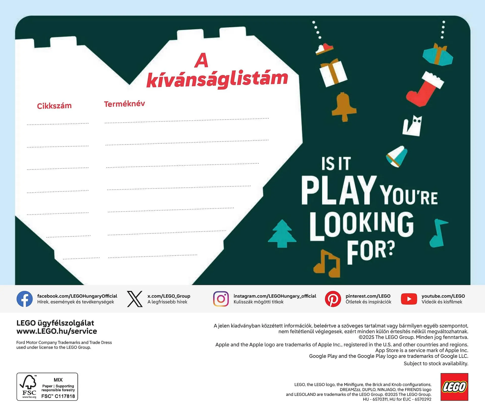 Katalógus Lego akciós újság június 1.-tól december 31.-ig 2025. - Oldal 144