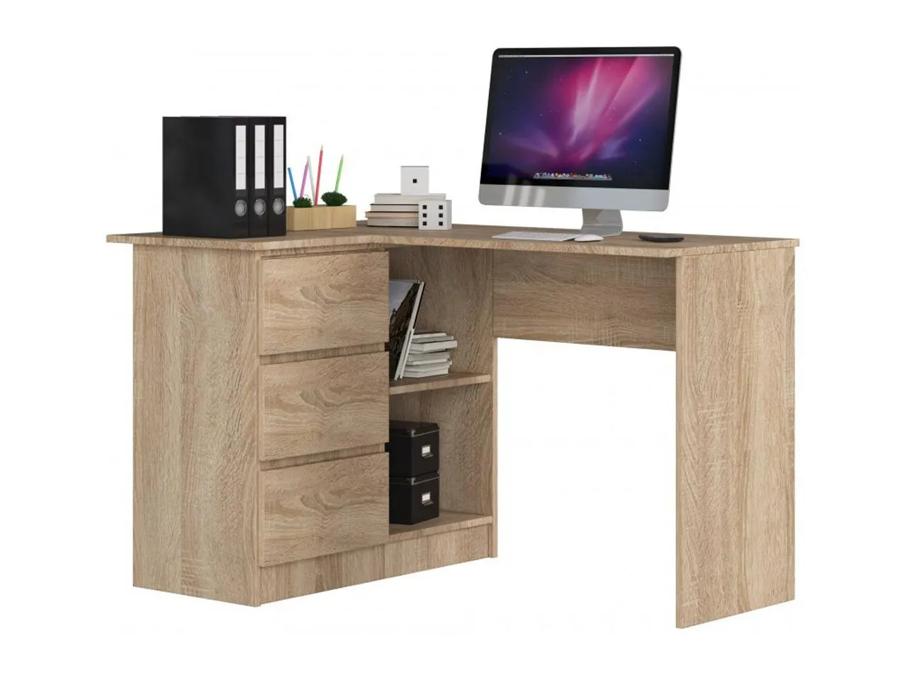 AKO-B16 sarok íróasztal, balos