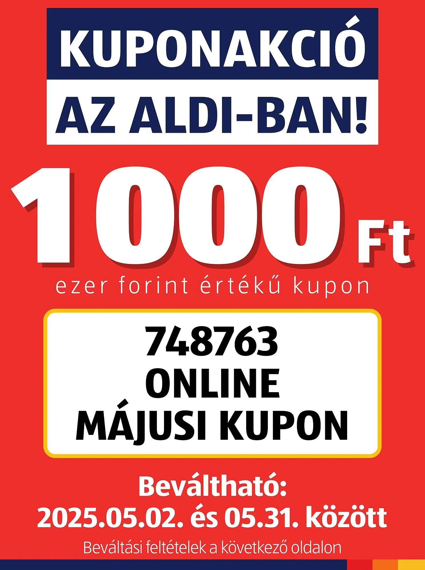 Katalógus ALDI akciós újság május 2.-tól május 31.-ig 2025. - Oldal 1
