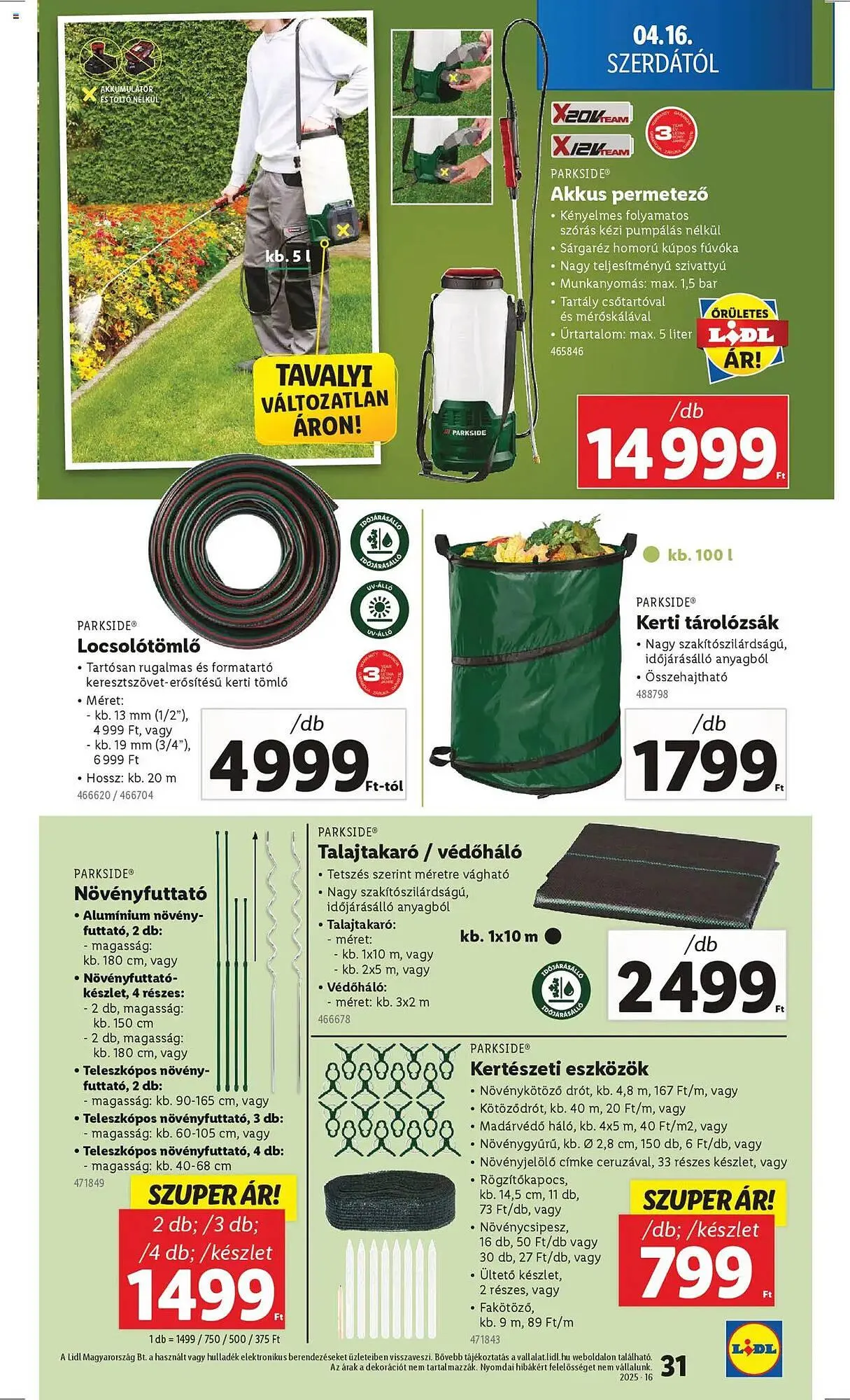 Katalógus Lidl akciós újság április 16.-tól április 22.-ig 2025. - Oldal 31
