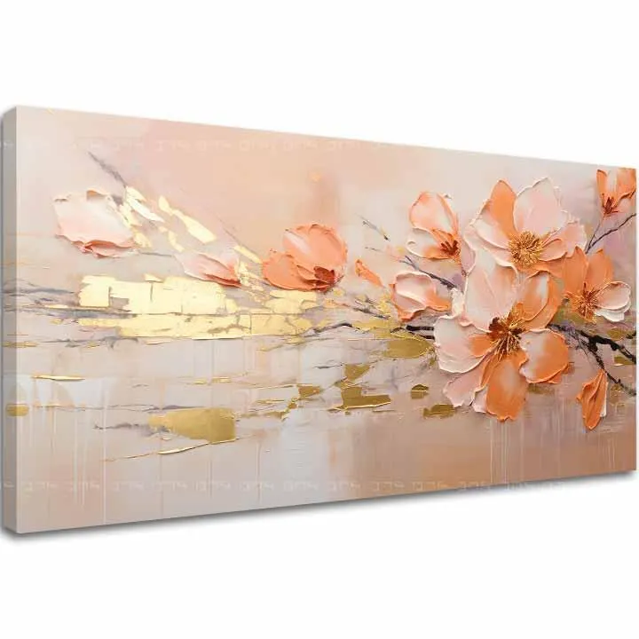 Strukturált festmény Arany érintése a természet - PREMIUM ART | különböző méretek