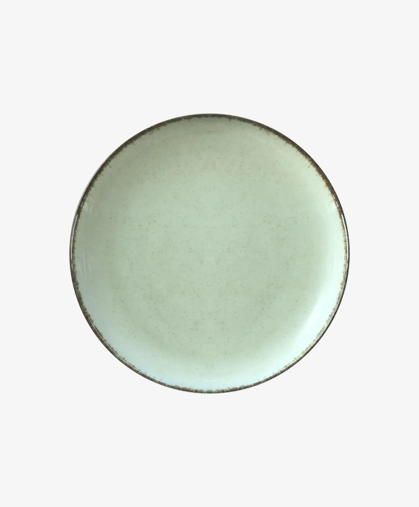 zöld porcelán desszertes tányér