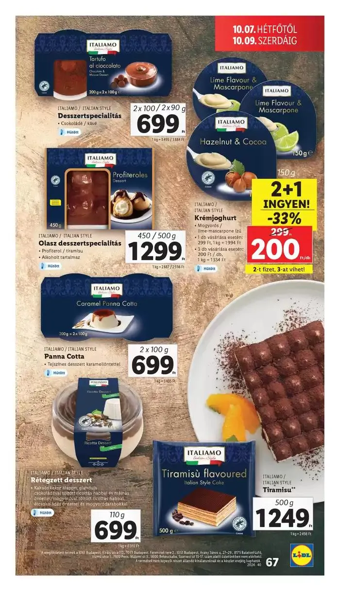 Katalógus Akciós újság – 40. hét október 3.-tól október 9.-ig 2024. - Oldal 67