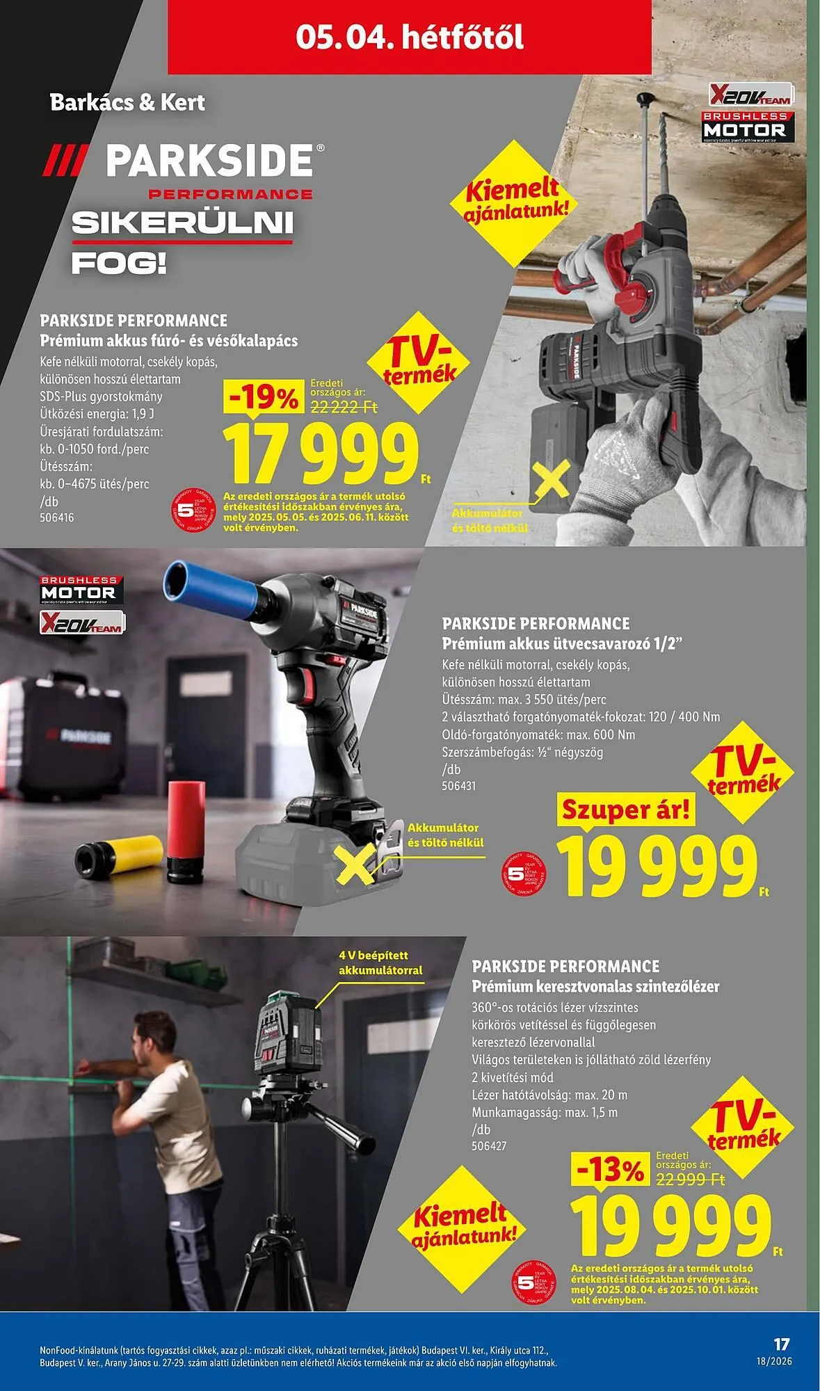 Katalógus Lidl akciós újság április 30.-tól május 6.-ig 2026. - Oldal 17