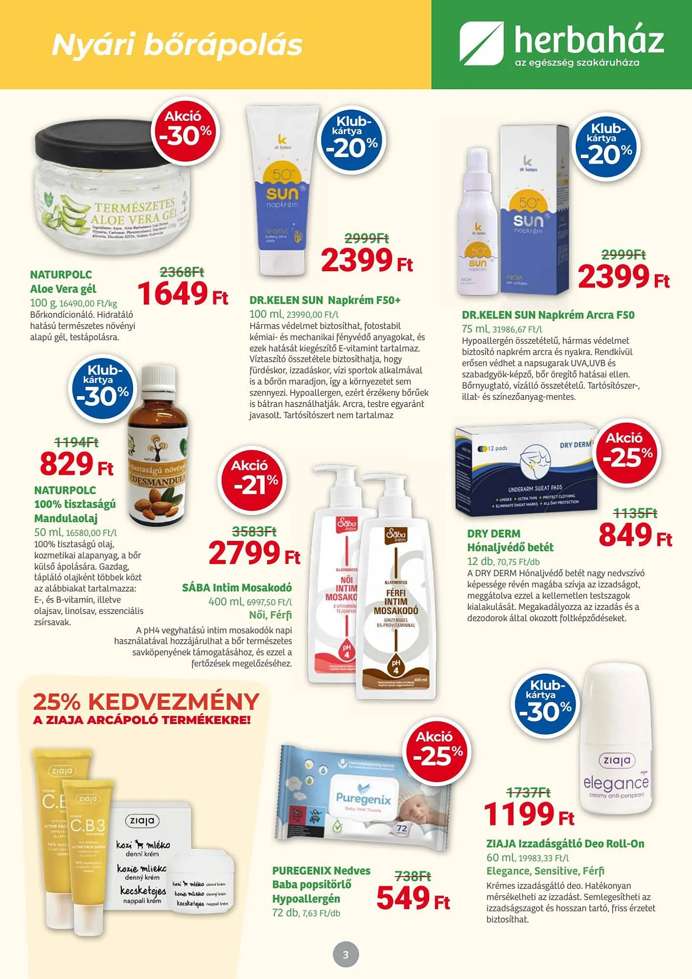 Katalógus Herbaház akciós újság május 5.-tól június 1.-ig 2025. - Oldal 3
