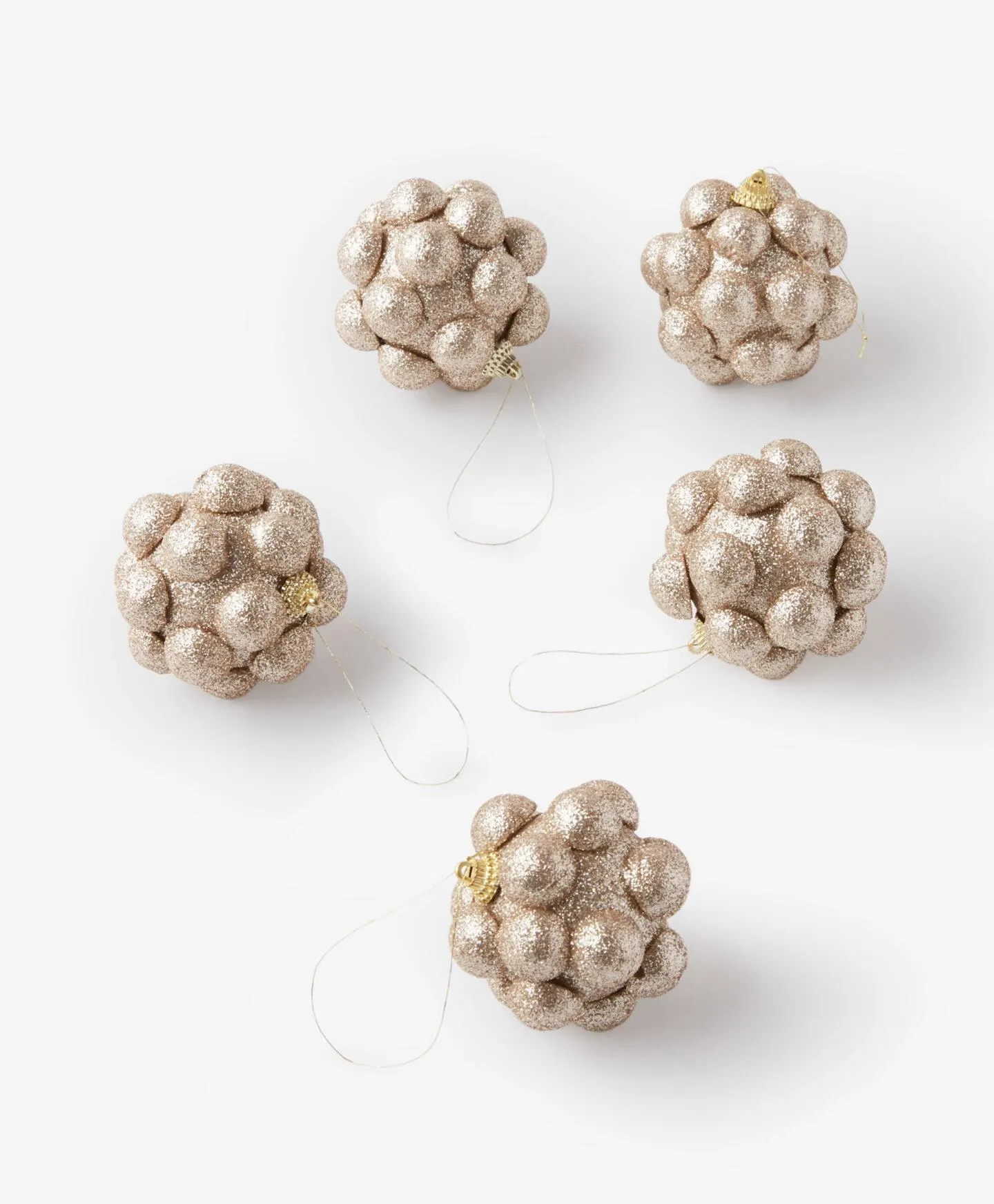 Set 5 ornamente conuri de brad