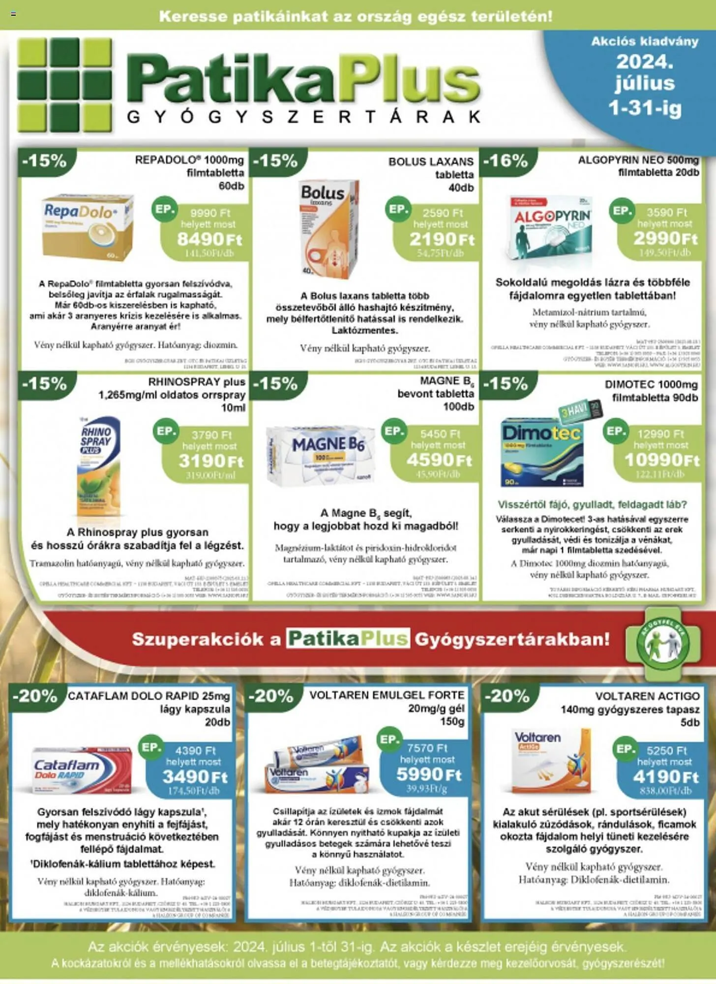PatikaPlus akciós újság - 1