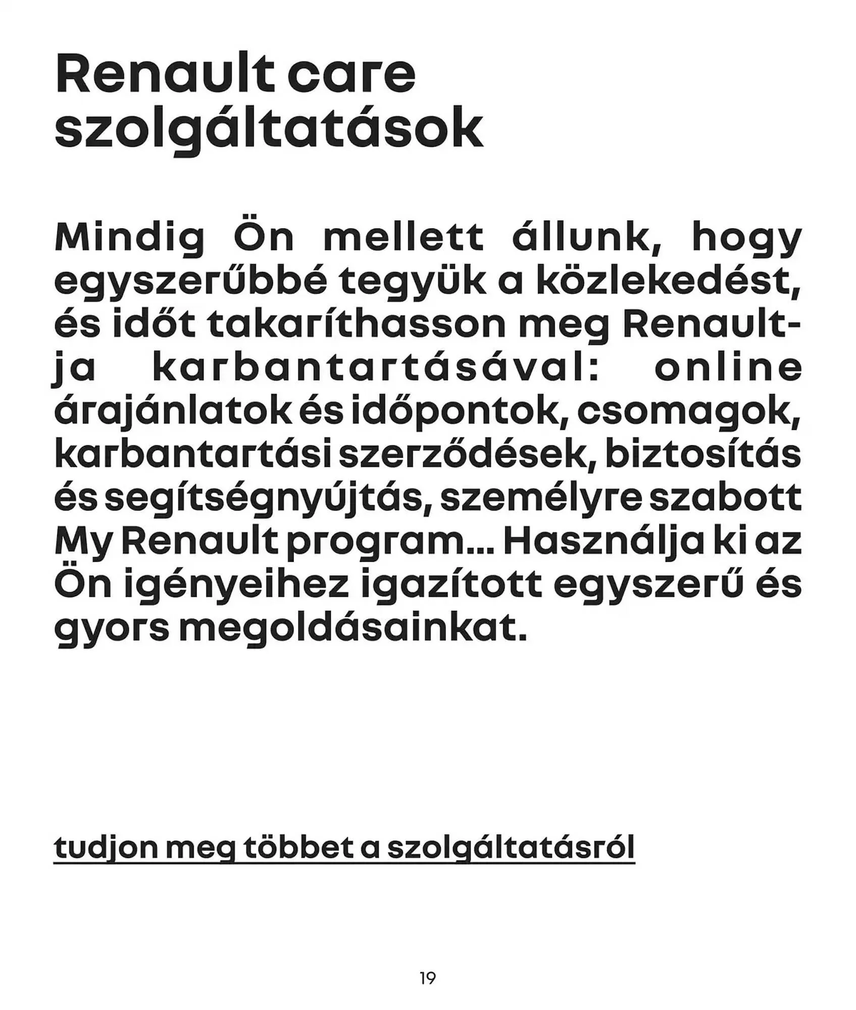 Katalógus Renault akciós újság január 6.-tól június 30.-ig 2025. - Oldal 19