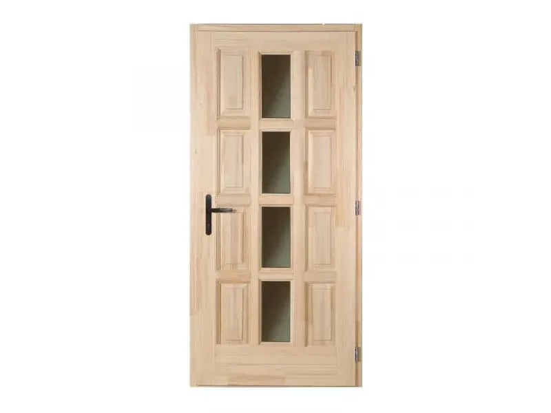 ÁMOR - fa bejárati ajtó 100x210 (középen-üveg-jobb)