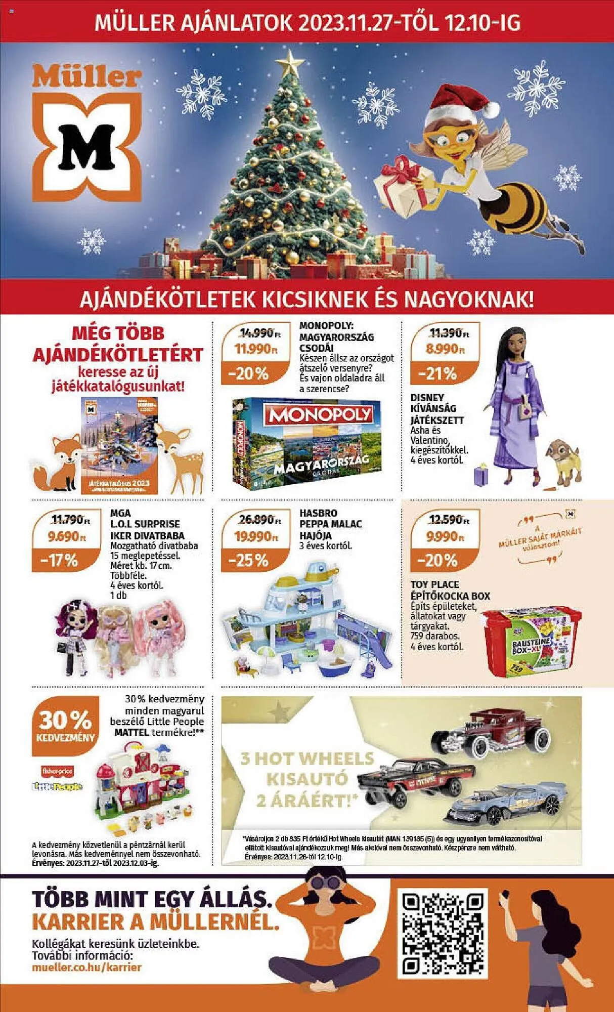 Katalógus Müller akciós újság november 27.-tól december 10.-ig 2023. - Oldal 1