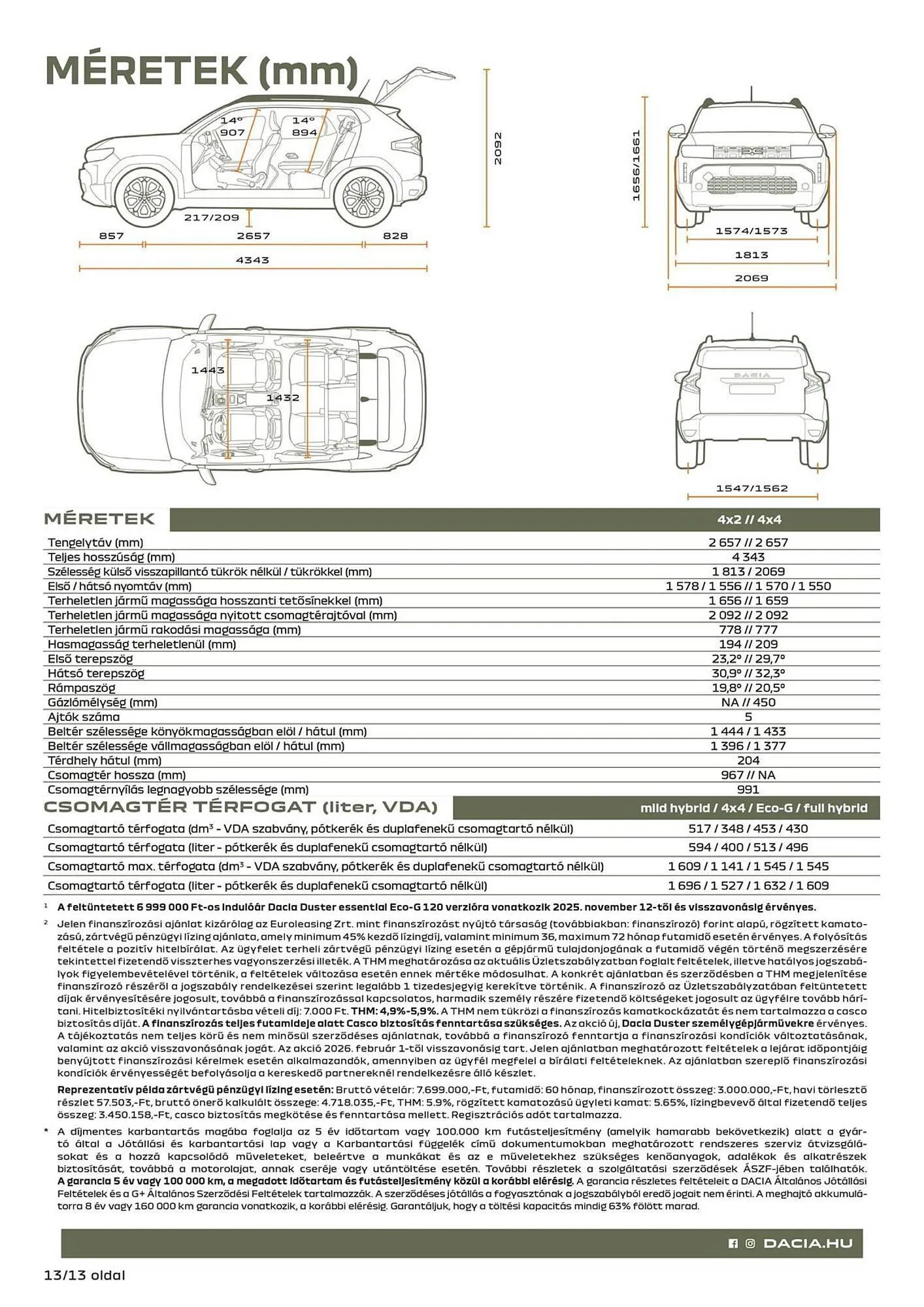 Katalógus Dacia akciós újság február 23.-tól április 4.-ig 2026. - Oldal 13