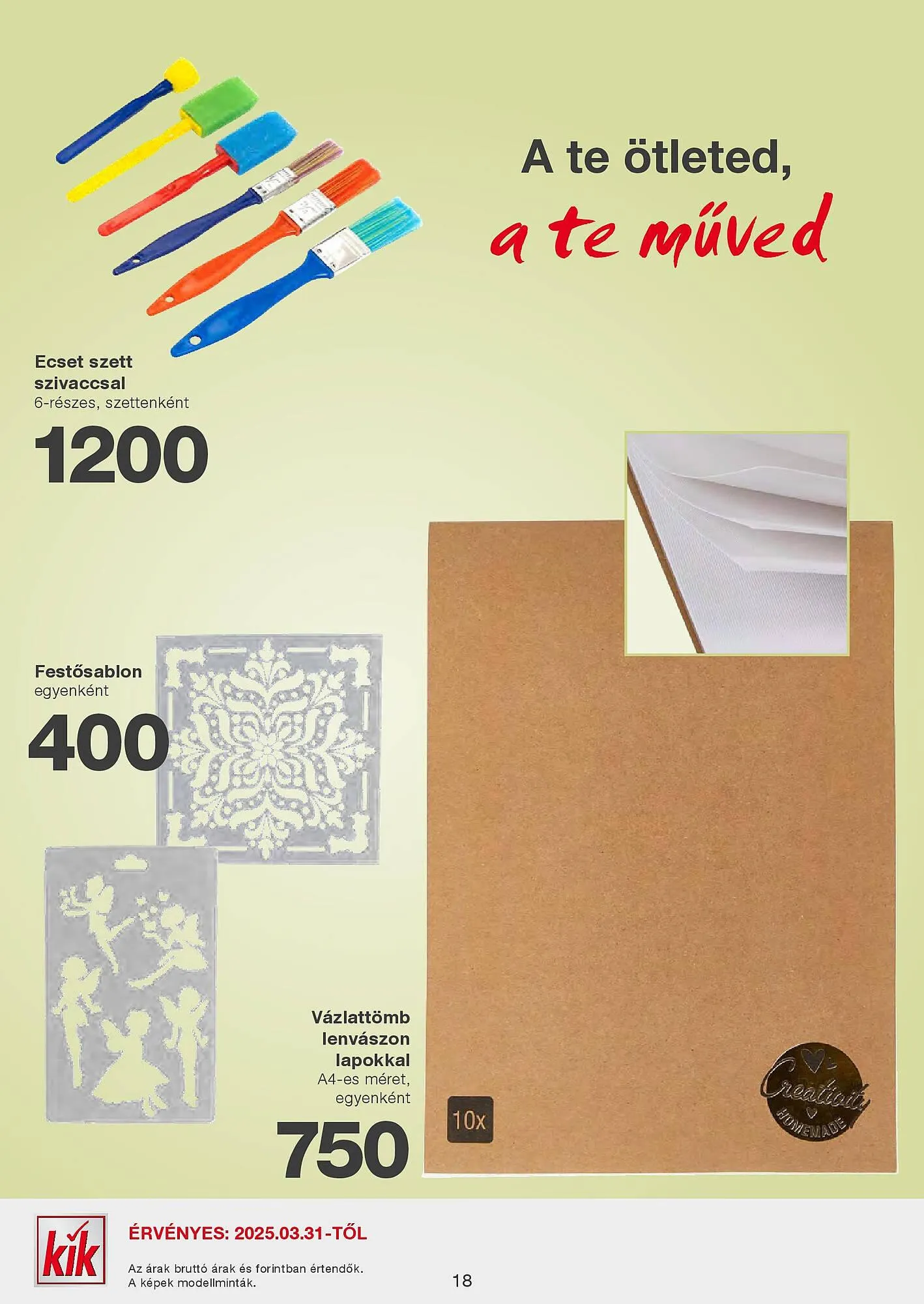 Katalógus Kik akciós újság március 28.-tól április 30.-ig 2025. - Oldal 18
