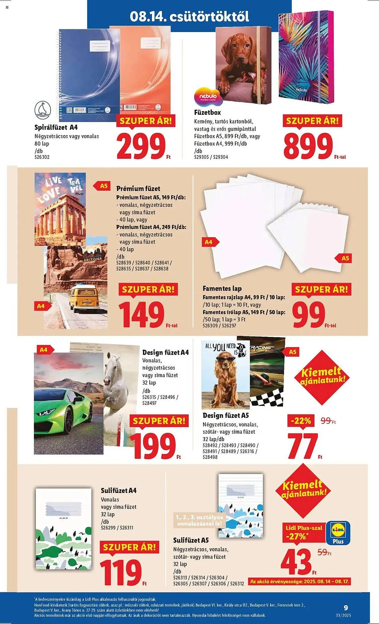 Katalógus Lidl akciós újság augusztus 14.-tól augusztus 20.-ig 2025. - Oldal 9