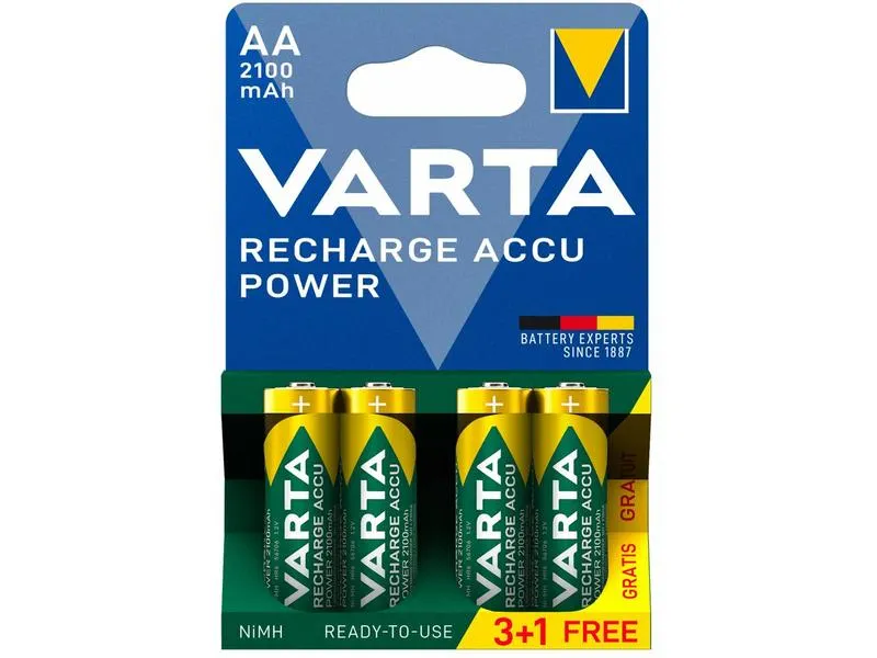 VARTA POWER akkumulátor ceruza/AA 2100 mAh BL3+1