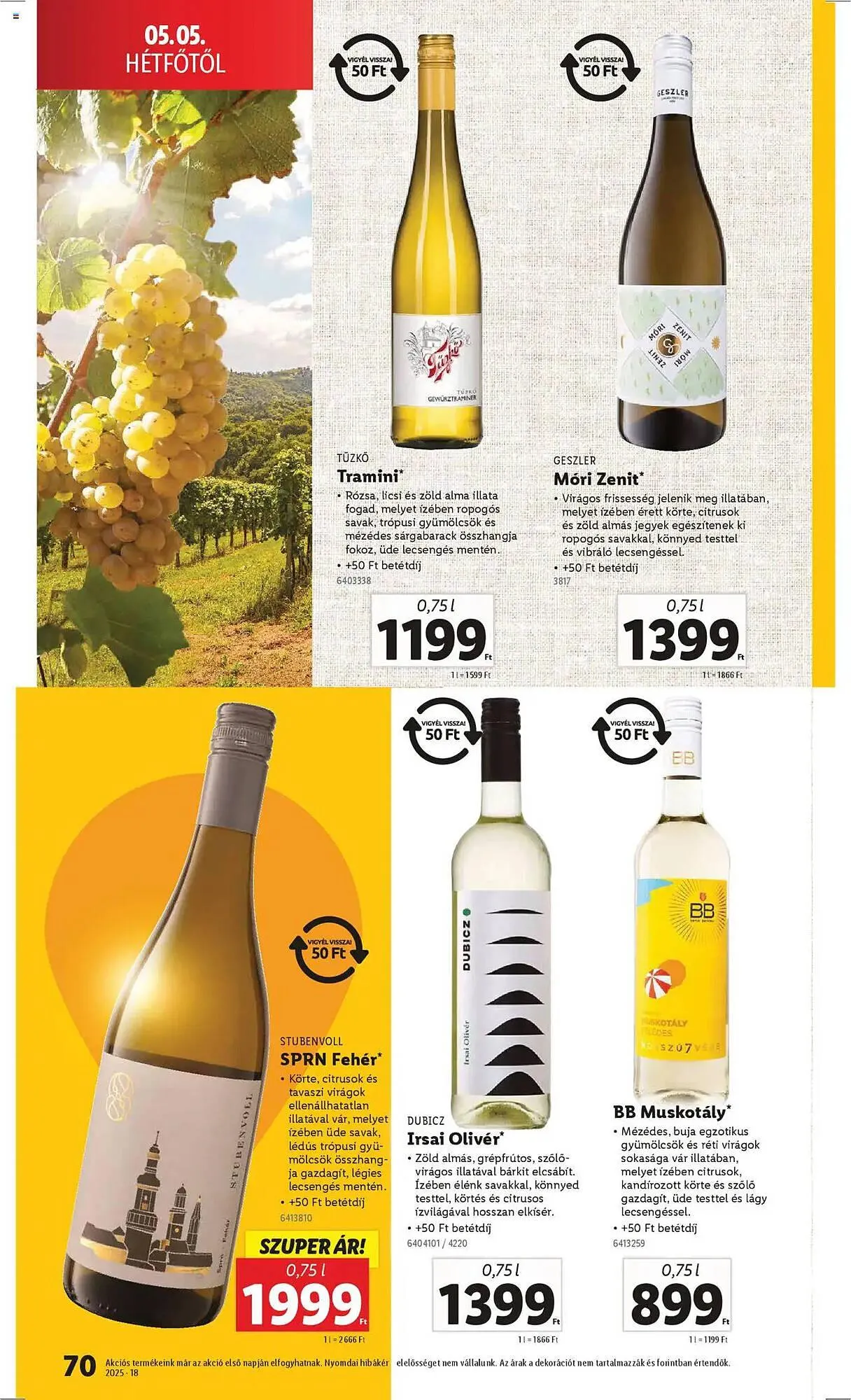 Katalógus Lidl akciós újság április 30.-tól május 7.-ig 2025. - Oldal 70