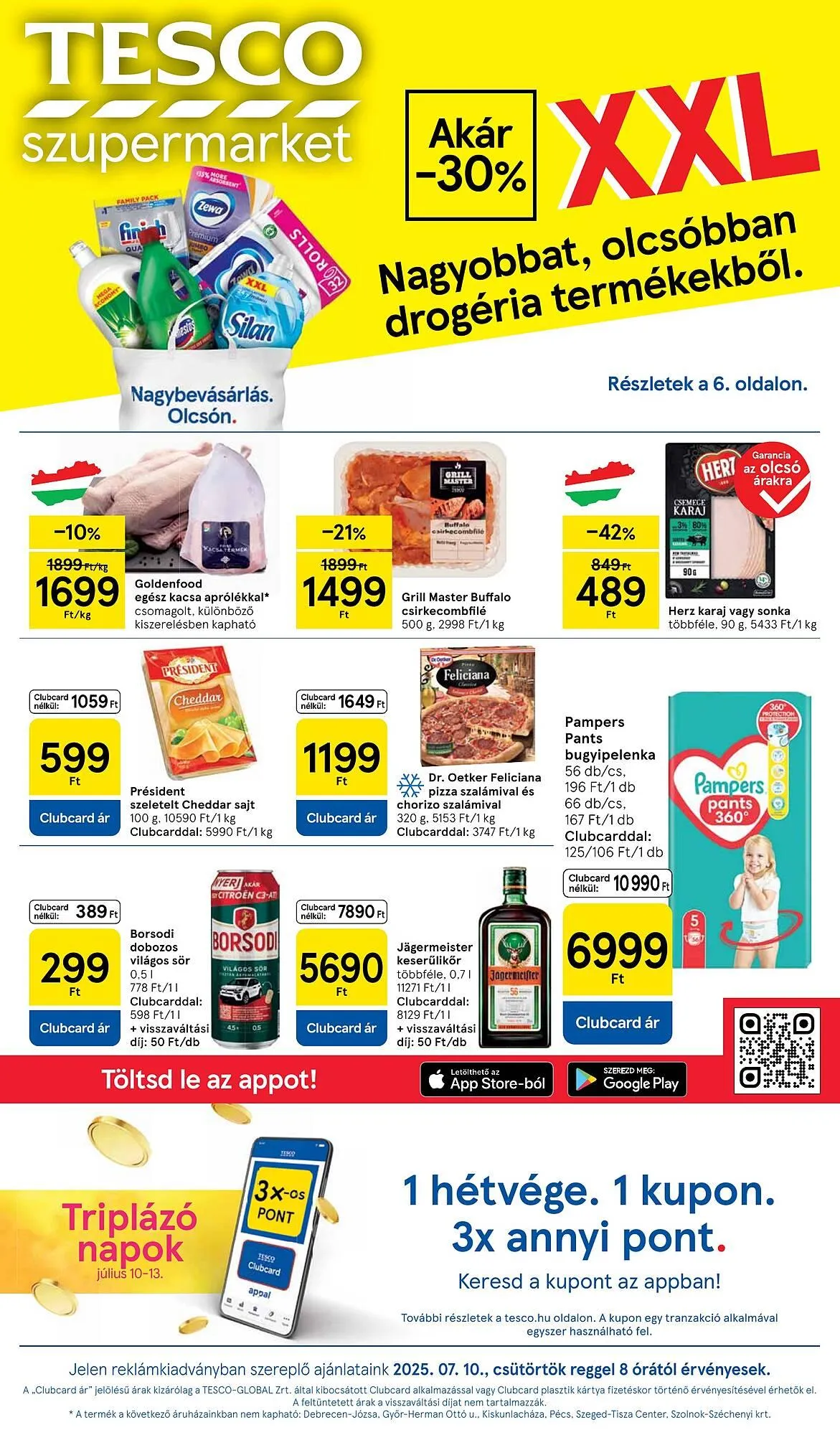 Katalógus Tesco akciós újság július 10.-tól július 16.-ig 2025. - Oldal 1