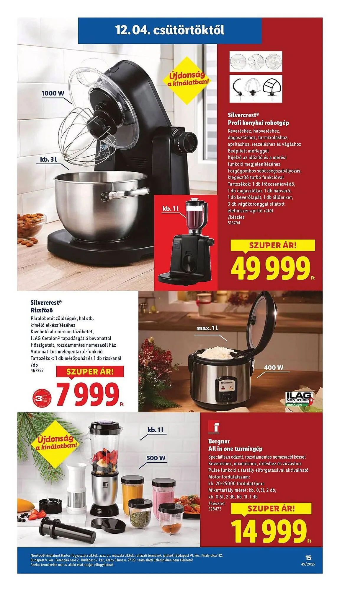 Katalógus Lidl akciós újság december 4.-tól december 28.-ig 2025. - Oldal 15