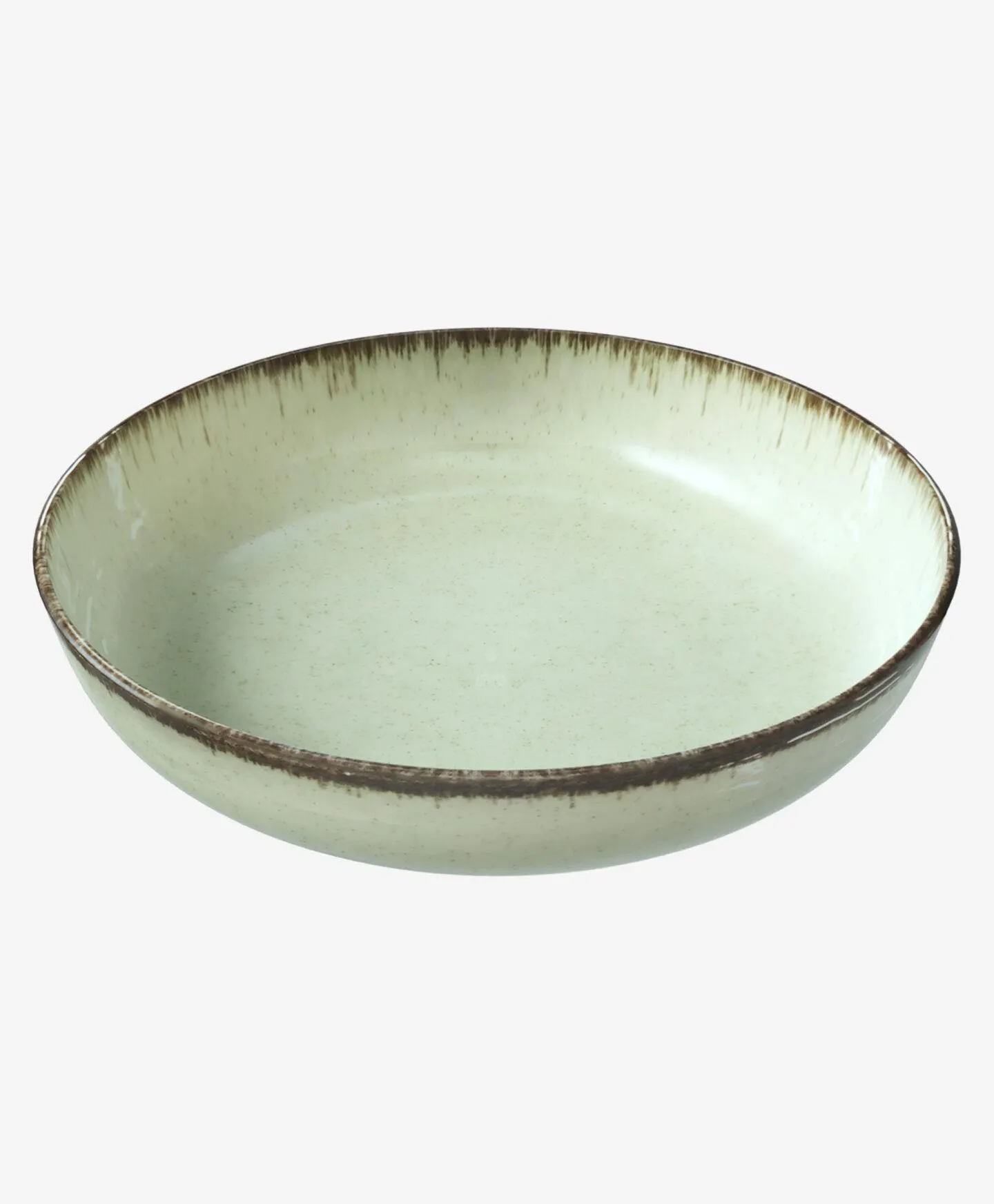 zöld porcelán mélytányér