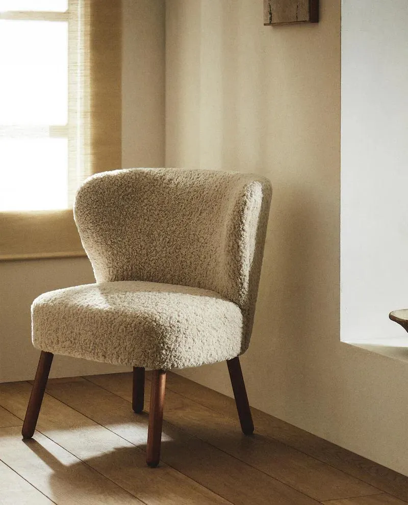 BEIGE TERRY ARMCHAIR