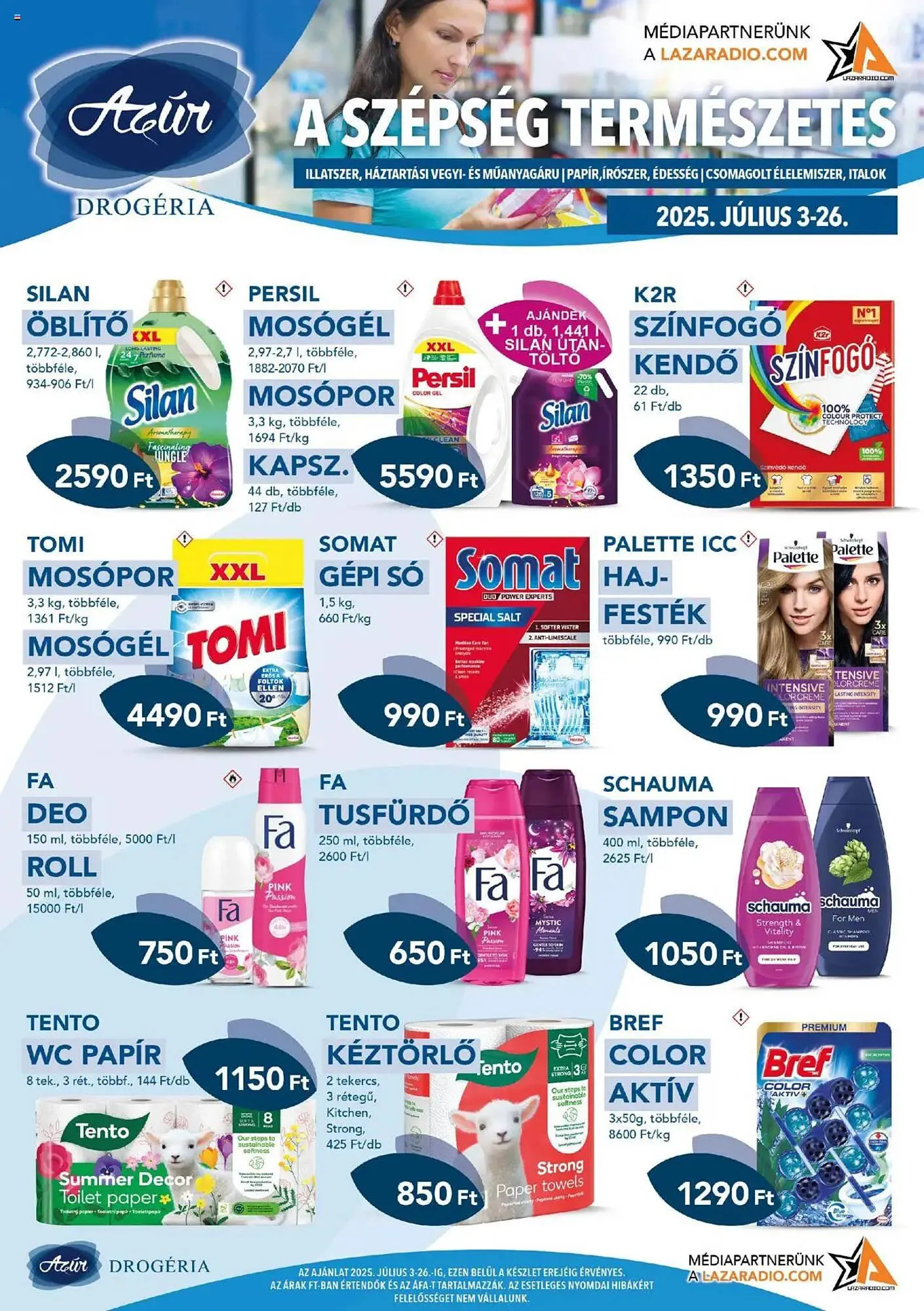 Katalógus Azúr akciós újság július 3.-tól július 26.-ig 2025. - Oldal 1