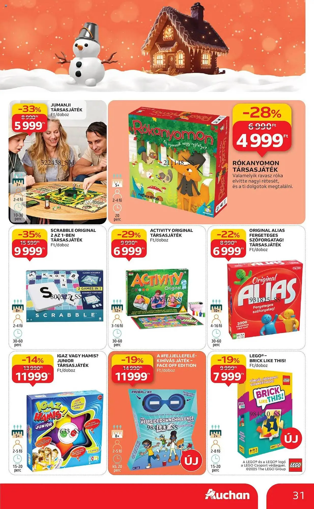 Katalógus Auchan akciós újság október 24.-tól november 26.-ig 2025. - Oldal 31