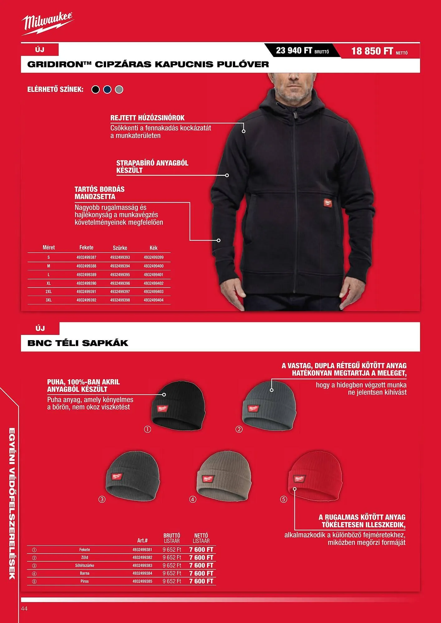 Katalógus Milwaukee akciós újság augusztus 1.-tól január 31.-ig 2026. - Oldal 44