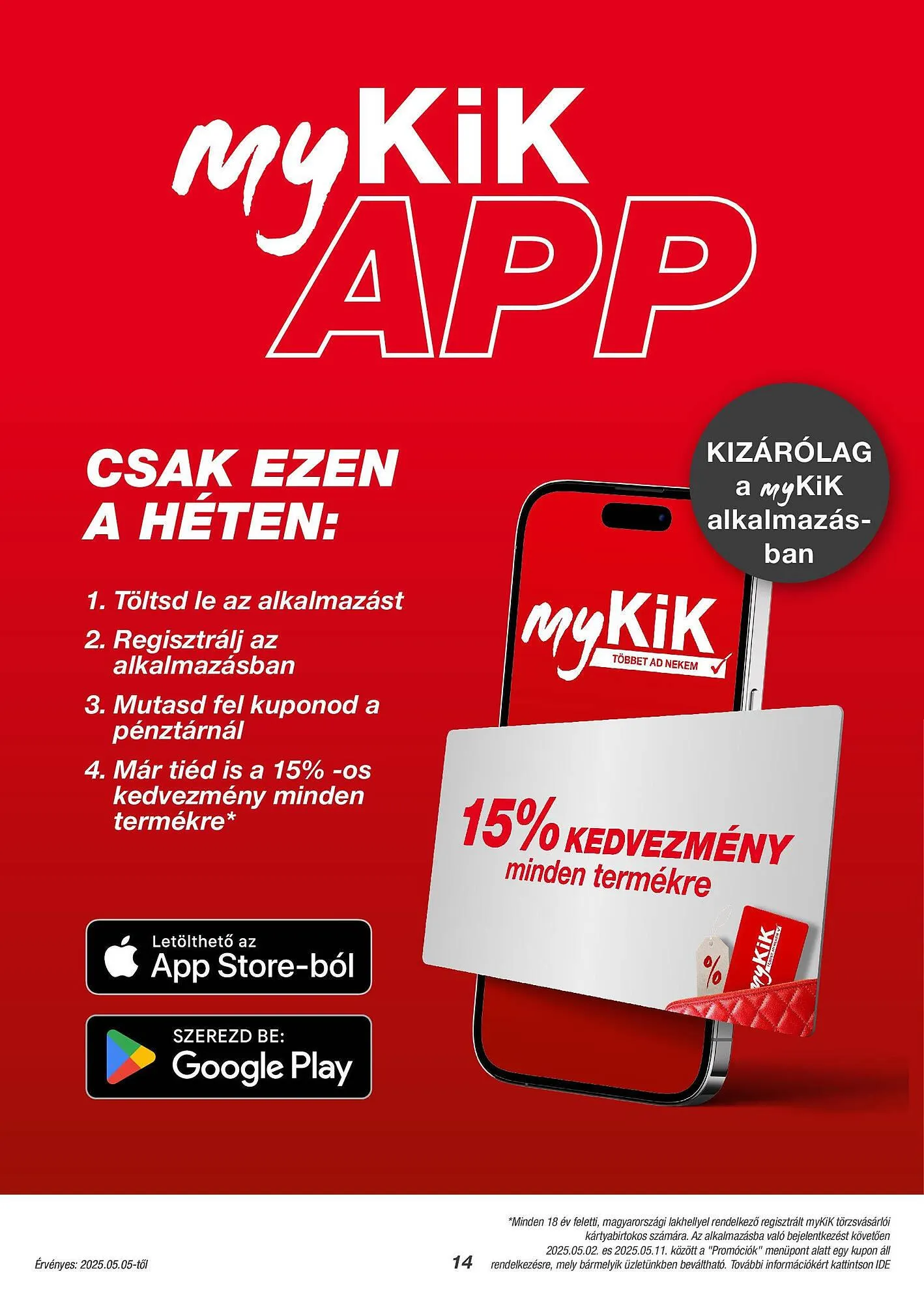 Katalógus Kik akciós újság május 5.-tól június 1.-ig 2025. - Oldal 14