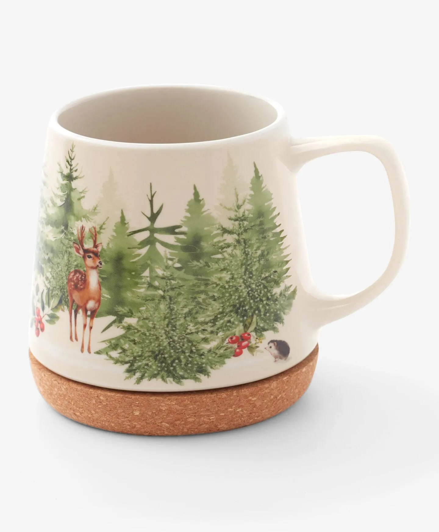 karácsonyi bögre erdő mintával