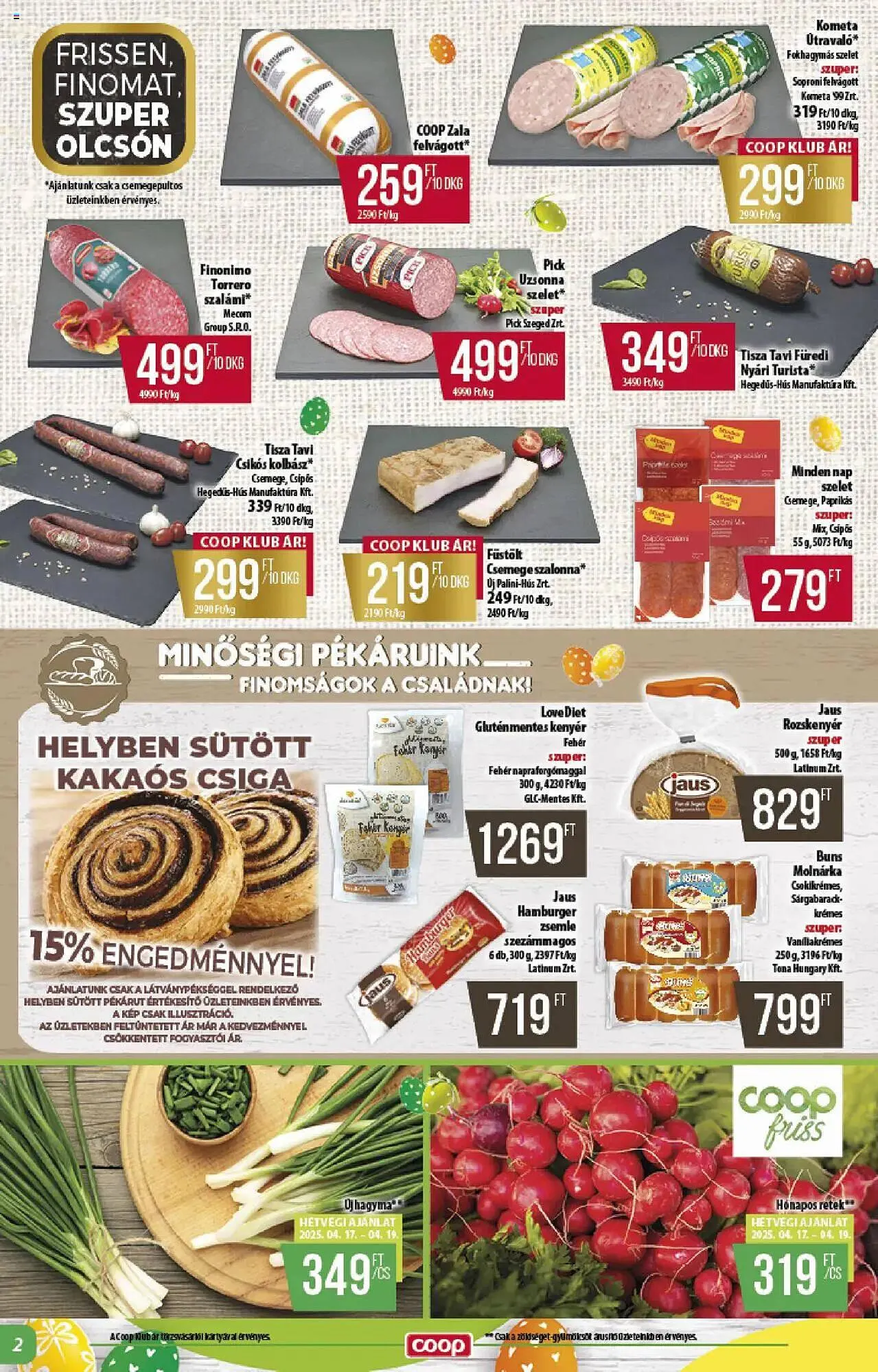 Katalógus Coop akciós újság április 17.-tól április 23.-ig 2025. - Oldal 2