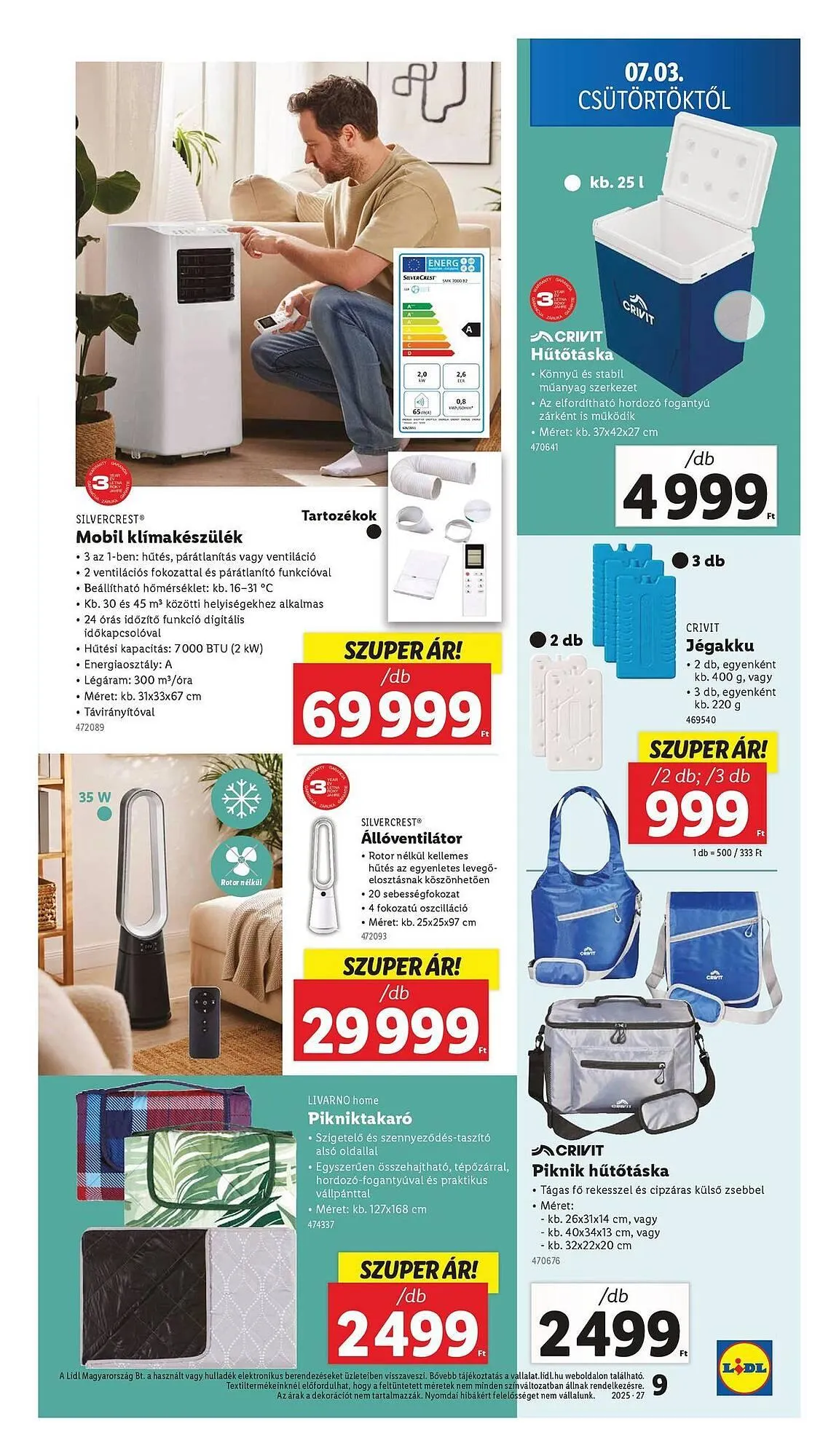 Katalógus Lidl akciós újság július 3.-tól július 9.-ig 2025. - Oldal 9
