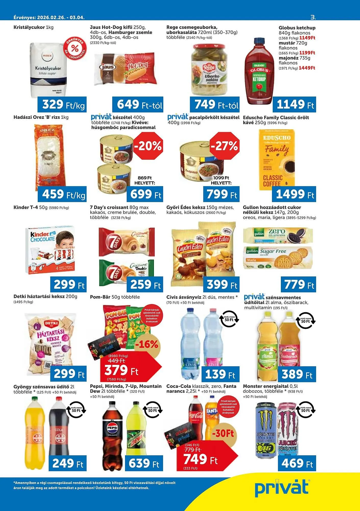 Katalógus PRIVÁT akciós újság február 26.-tól március 4.-ig 2026. - Oldal 3