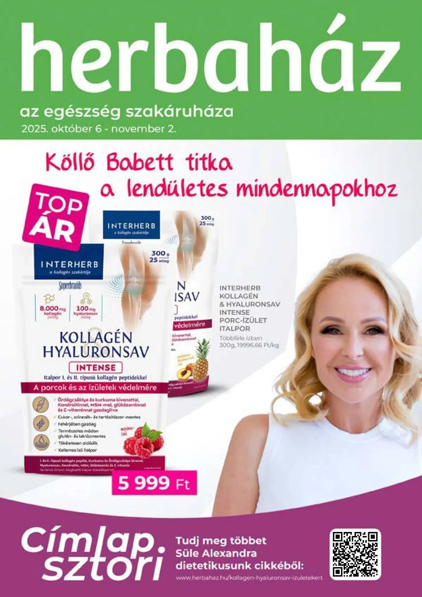 Katalógus Herbaház akciós újság október 6.-tól november 2.-ig 2025. - Oldal 1
