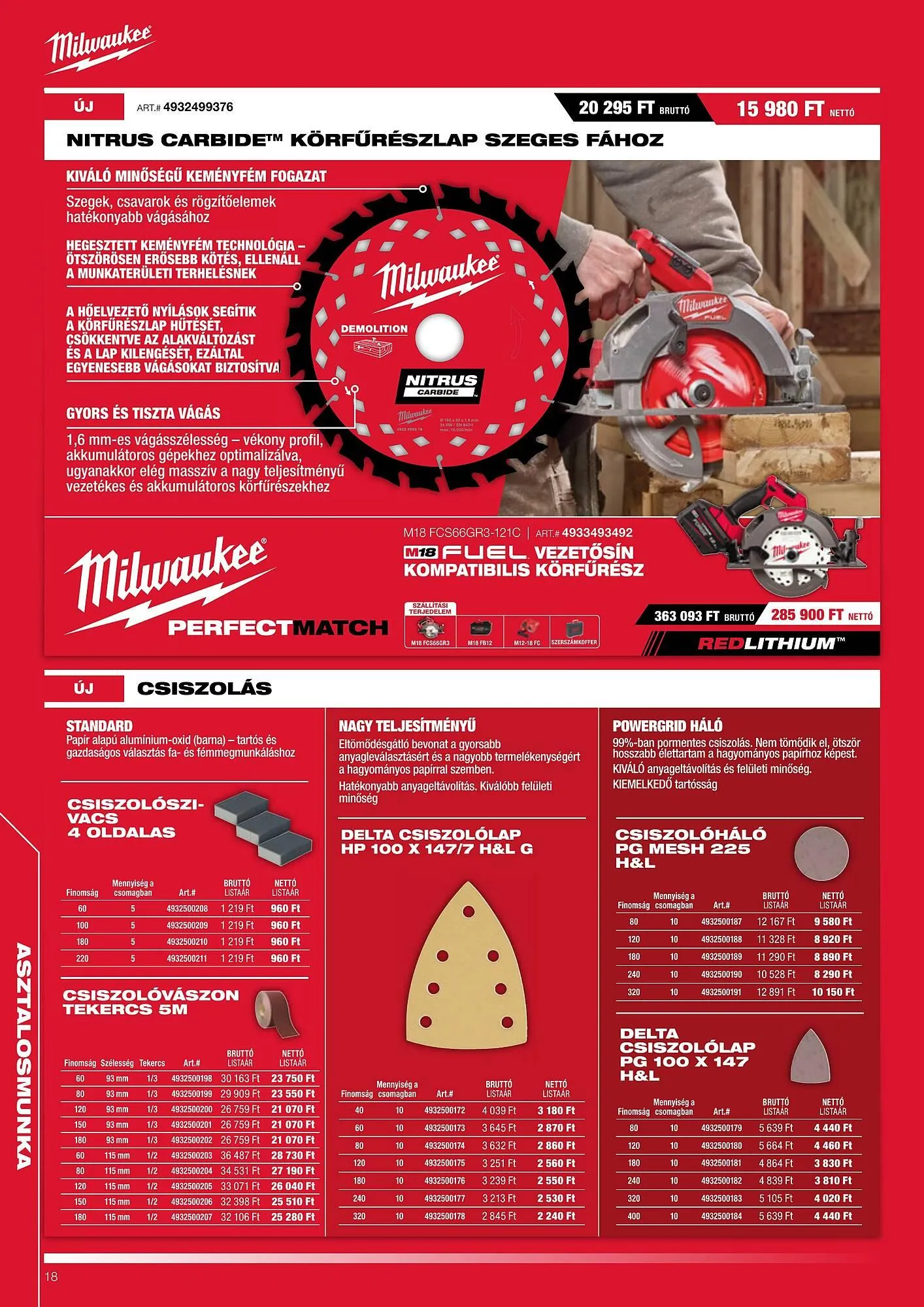 Katalógus Milwaukee akciós újság augusztus 1.-tól január 31.-ig 2026. - Oldal 18
