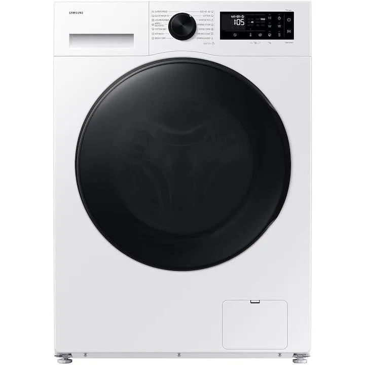 Samsung WD90DG5G34BBLE mosó- szárítógép, 9kg mosás, 5kg szárítás, 1400RPM, A energiaosztály, Super Speed 39, Space Max, Hygiene Steam, Air Wash, Smart Things, Digital Inverter motor, fehér