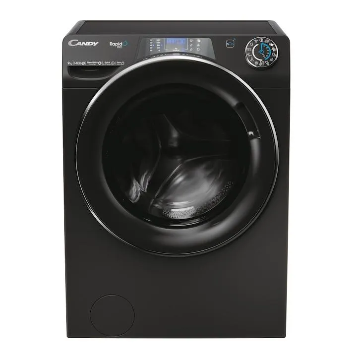 Candy RP 496BWMBCB/1-S Mosógép, 9kg, Wifi, 1400 ford./perc, Fekete
