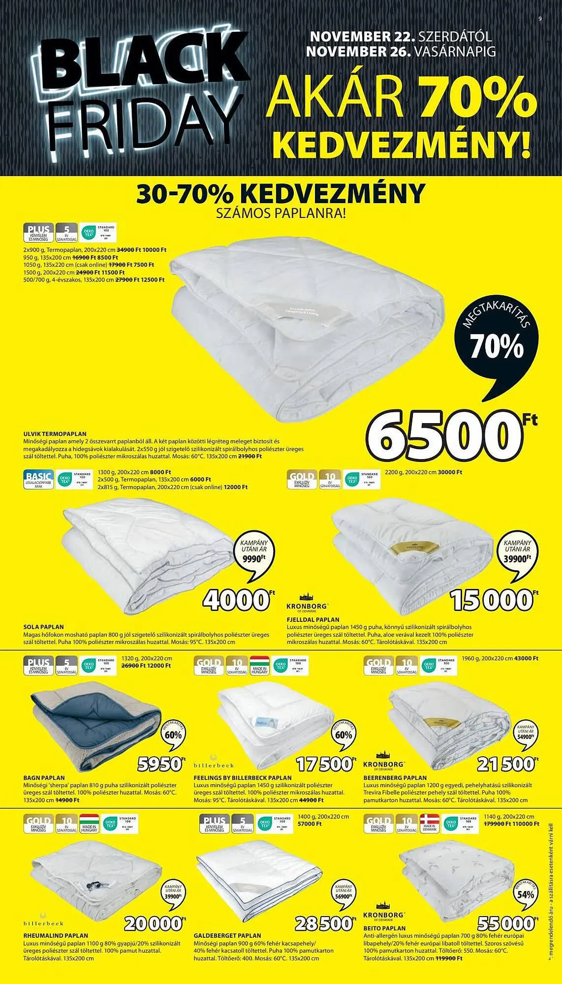 Katalógus JYSK akciós újság november 22.-tól november 26.-ig 2023. - Oldal 9