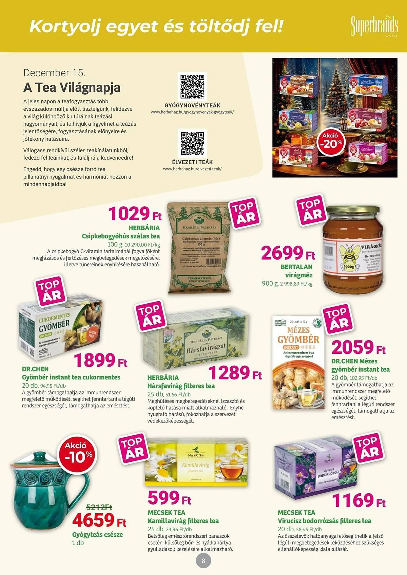 Katalógus Herbaház akciós újság december 1.-tól január 4.-ig 2026. - Oldal 8
