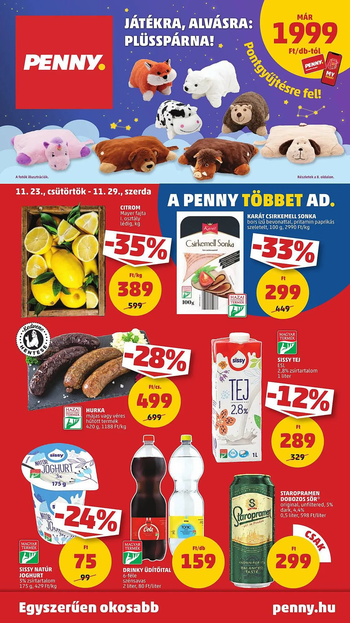 Katalógus PENNY akciós újság november 23.-tól november 29.-ig 2023. - Oldal 1
