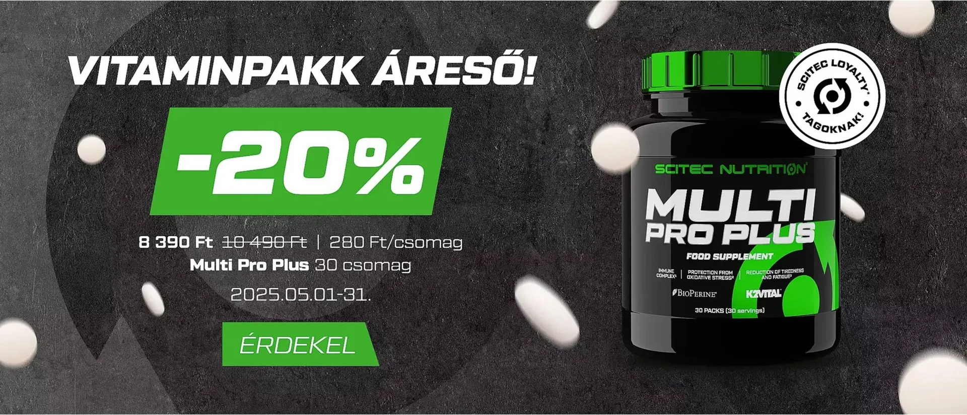 Katalógus Scitec Nutrition akciós újság május 1.-tól május 31.-ig 2025. - Oldal 1