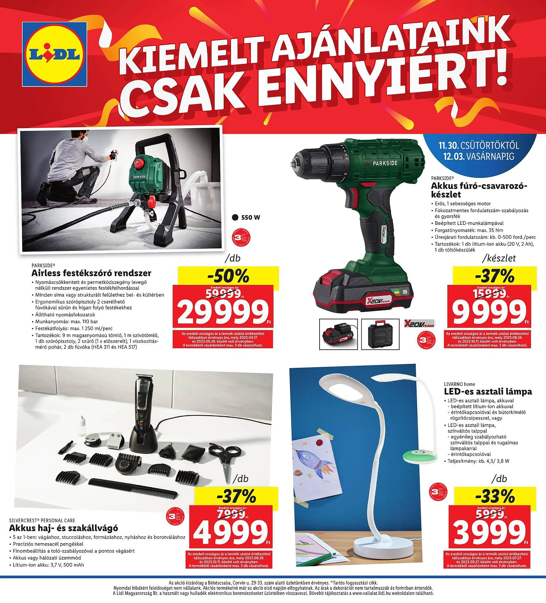 Katalógus Lidl akciós újság november 30.-tól december 3.-ig 2023. - Oldal 4