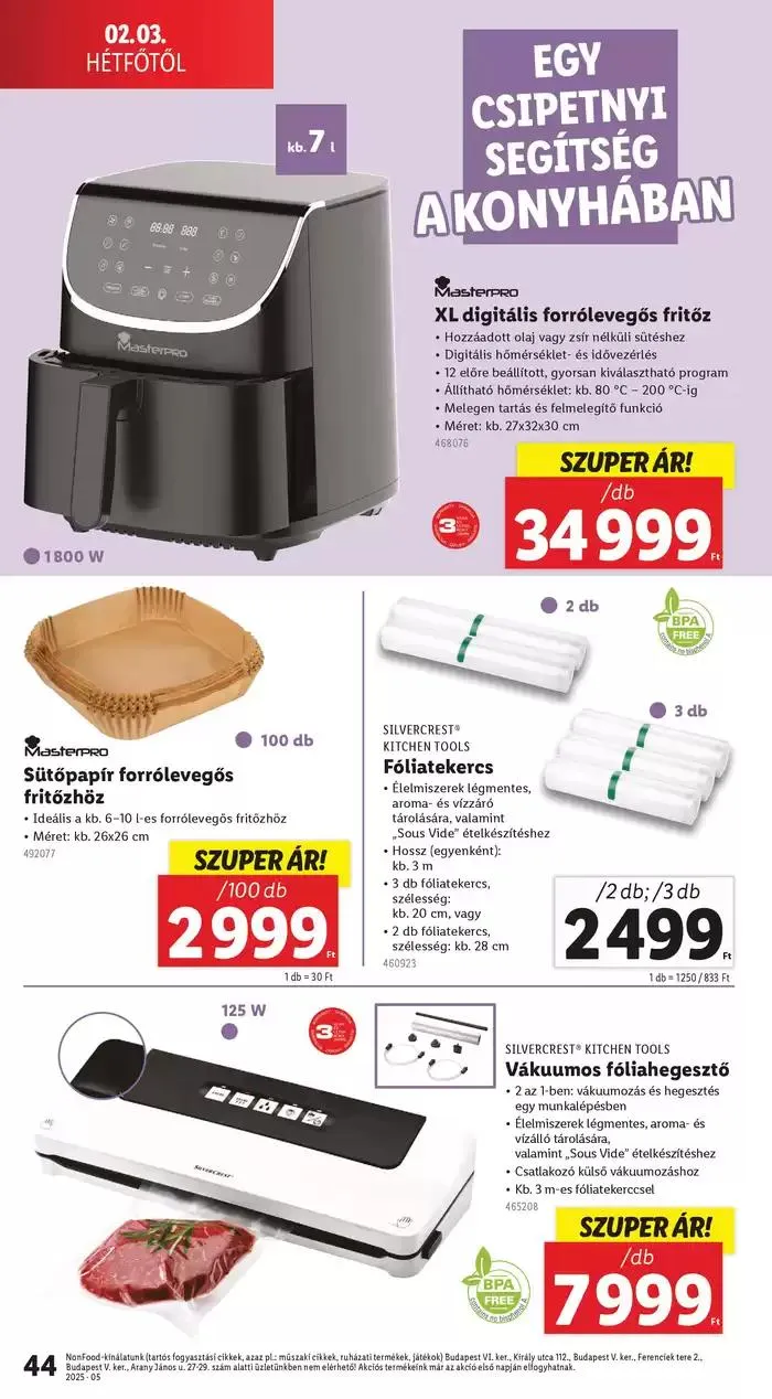 Katalógus Akciós újság – 05. hét január 30.-tól február 5.-ig 2025. - Oldal 44