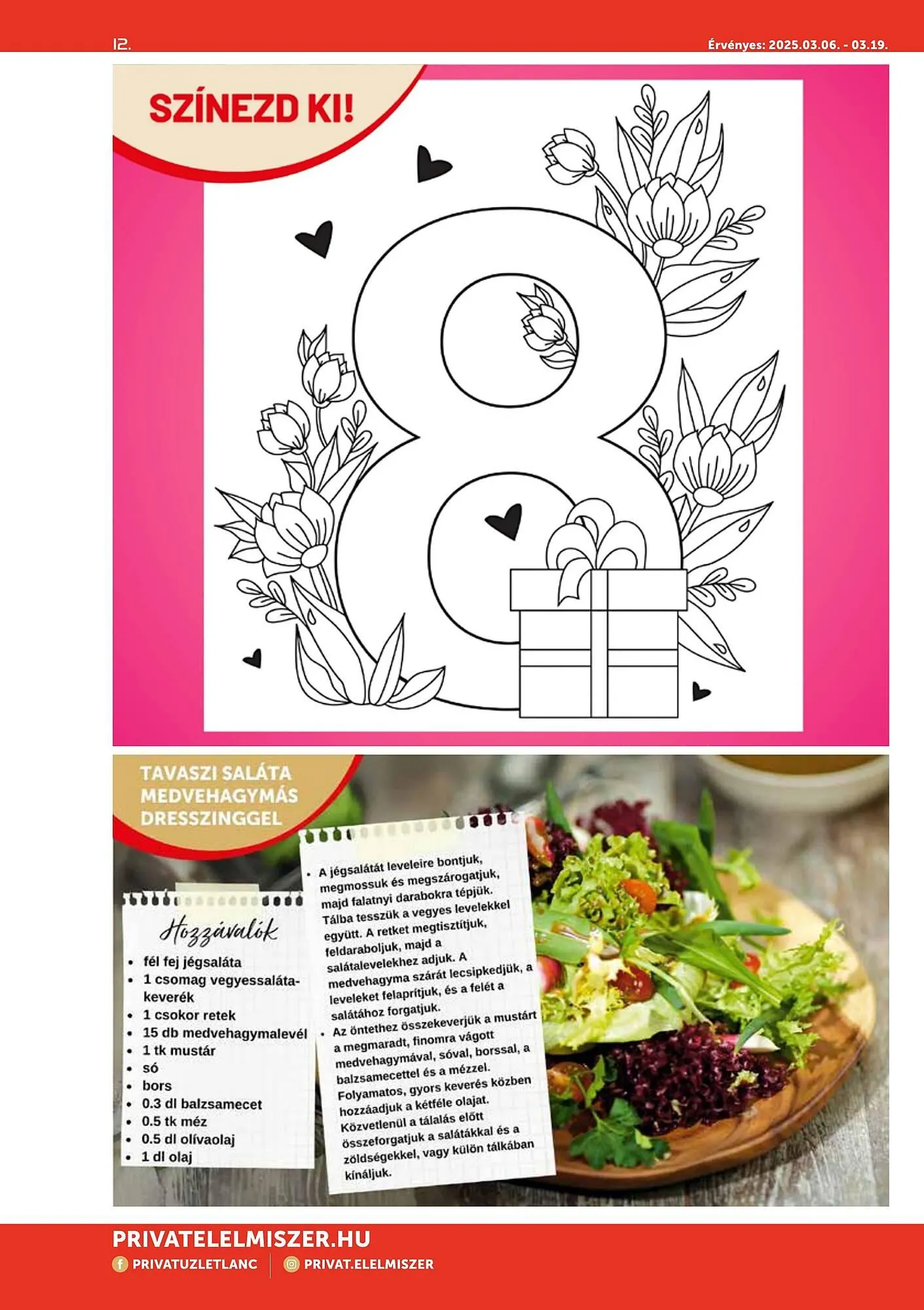 Katalógus PRIVÁT akciós újság március 6.-tól március 19.-ig 2025. - Oldal 12