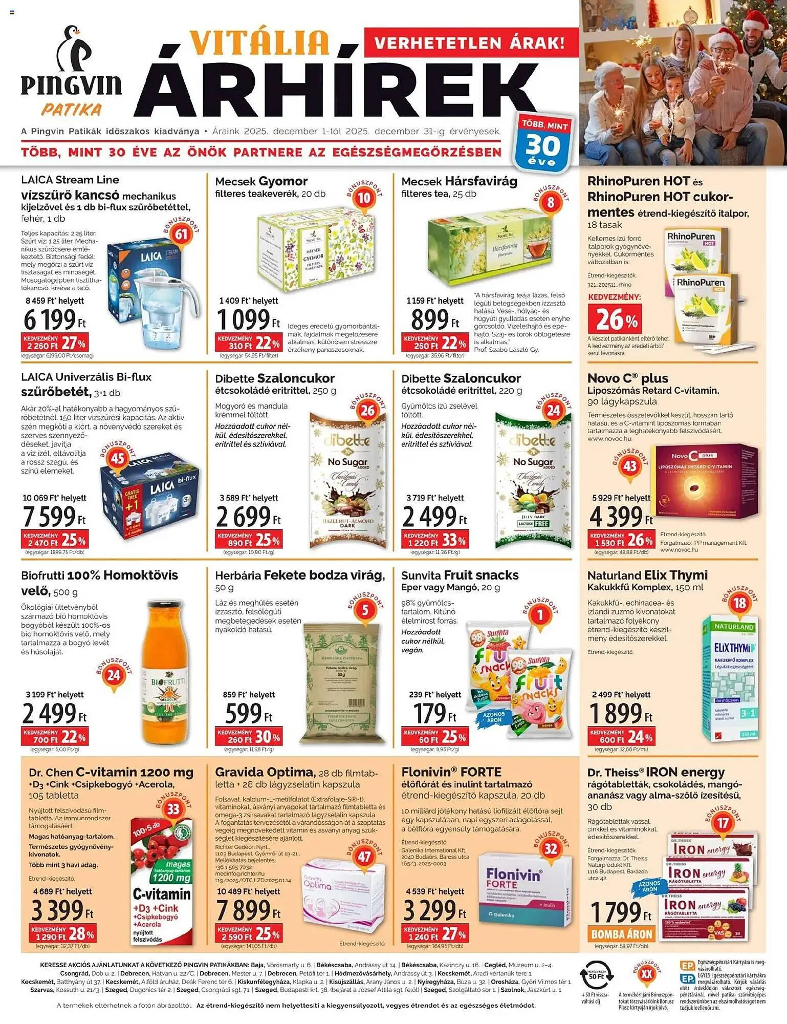 Pingvin Patika akciós újság - 1