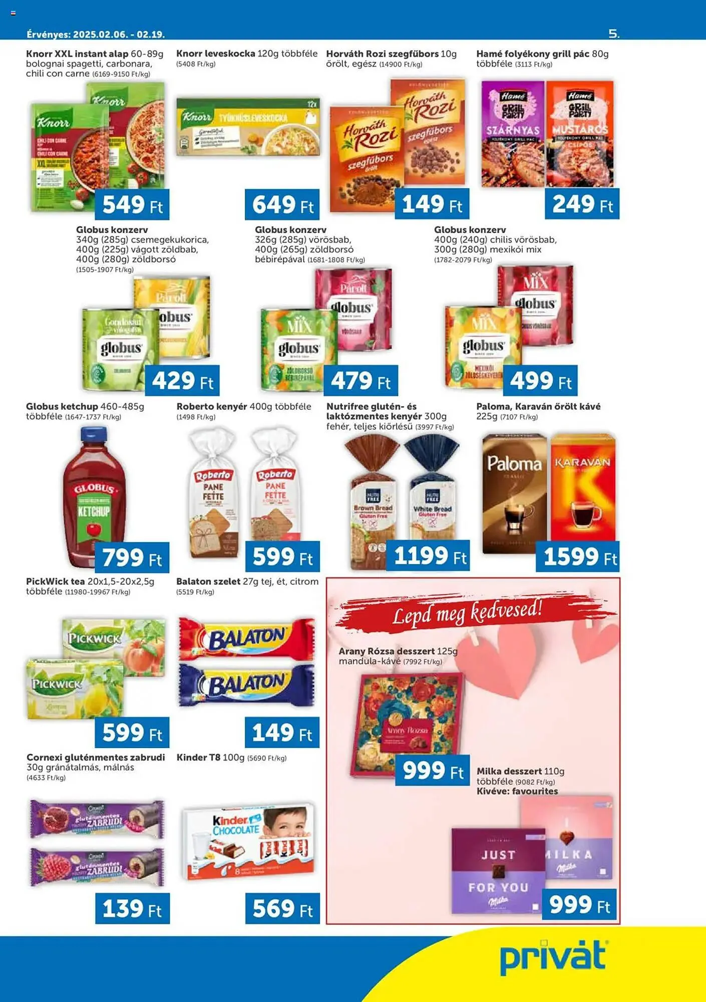 Katalógus PRIVÁT akciós újság február 6.-tól február 19.-ig 2025. - Oldal 5
