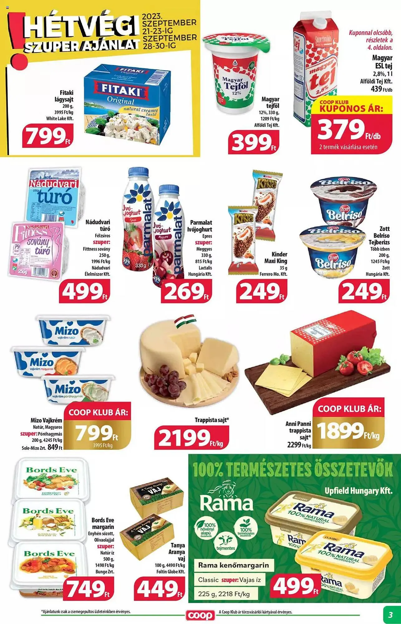 Katalógus Coop akciós újság szeptember 21.-tól október 4.-ig 2023. - Oldal 3
